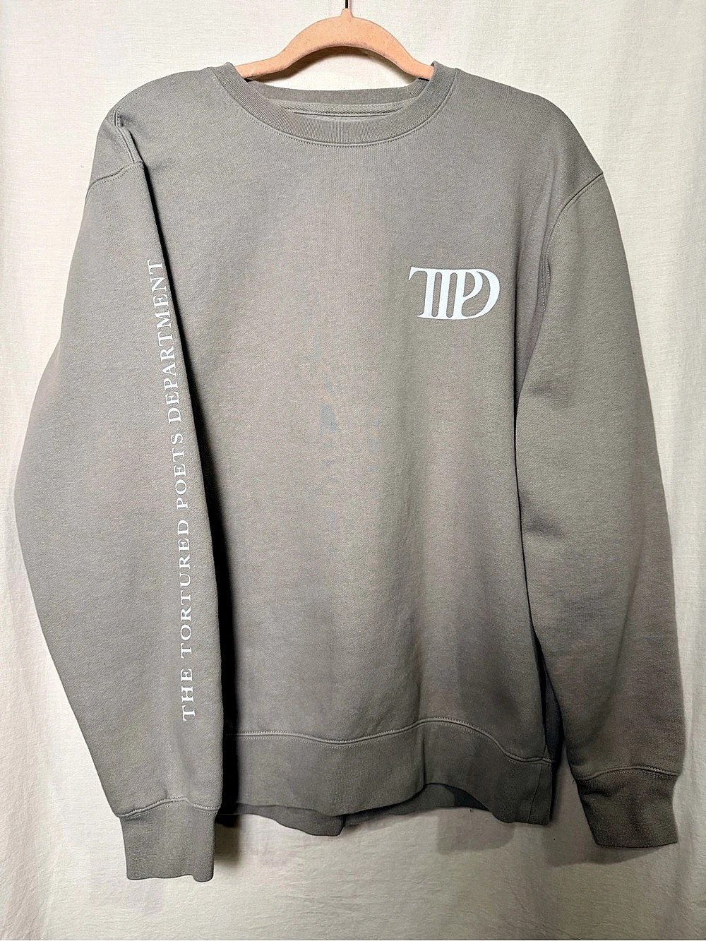 Taylor Swift TTPD The Tortured Poets Department Crewneck Sweatshirt Medium